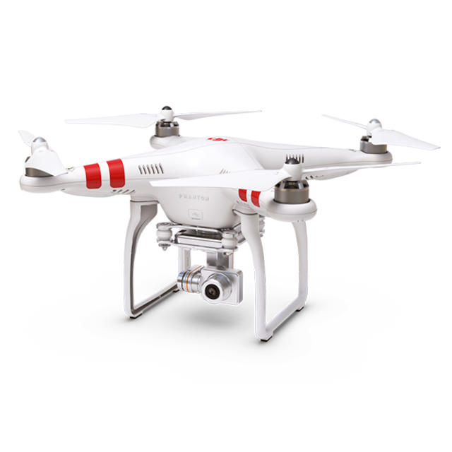 Drone d'inspection de toiture en vol